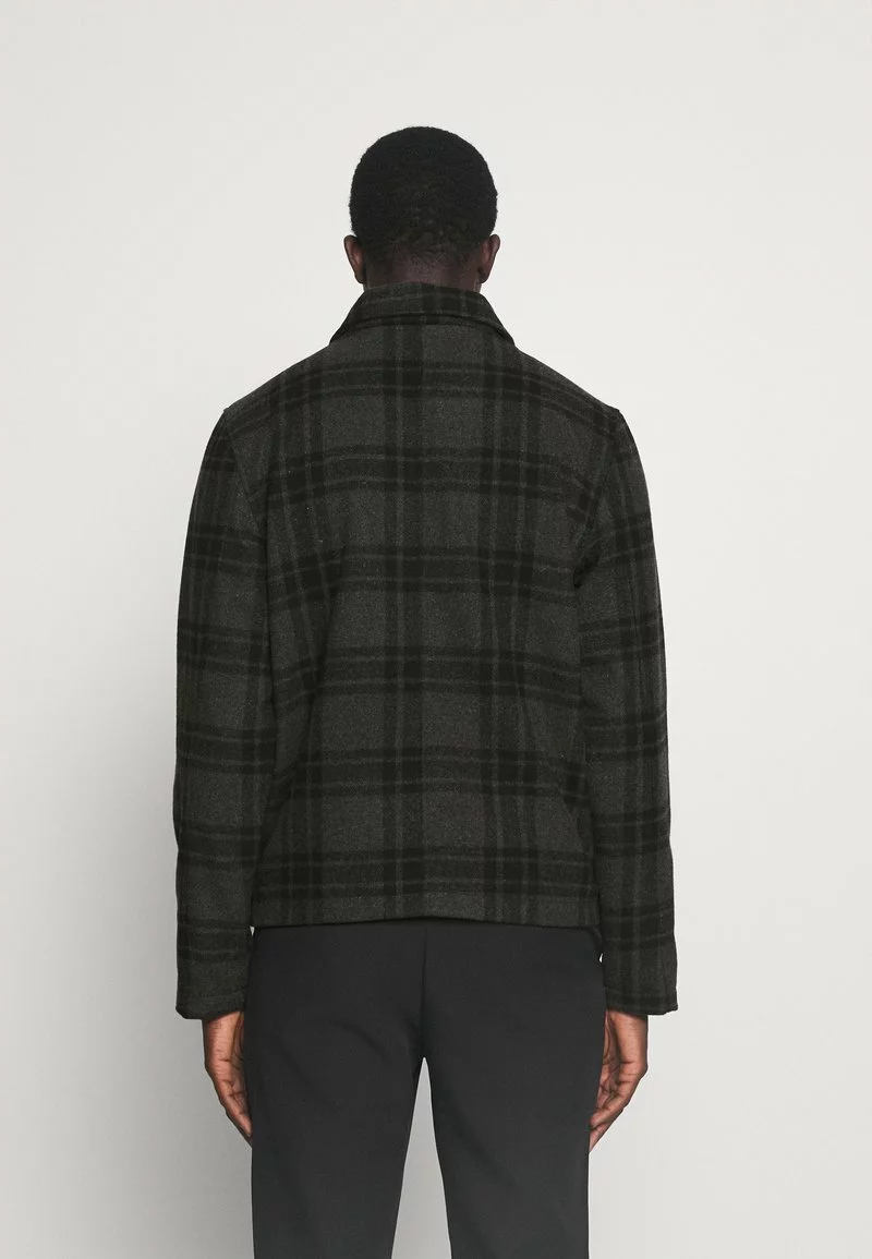 Brave Soul Chaqueta Fina - Grey/black, Hombre 3 Brave Soul Chaqueta Fina - Grey/black, Hombre - Imagen 3