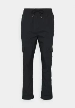 Brave Soul CREW - Pantalones Cargo - Black, Hombre