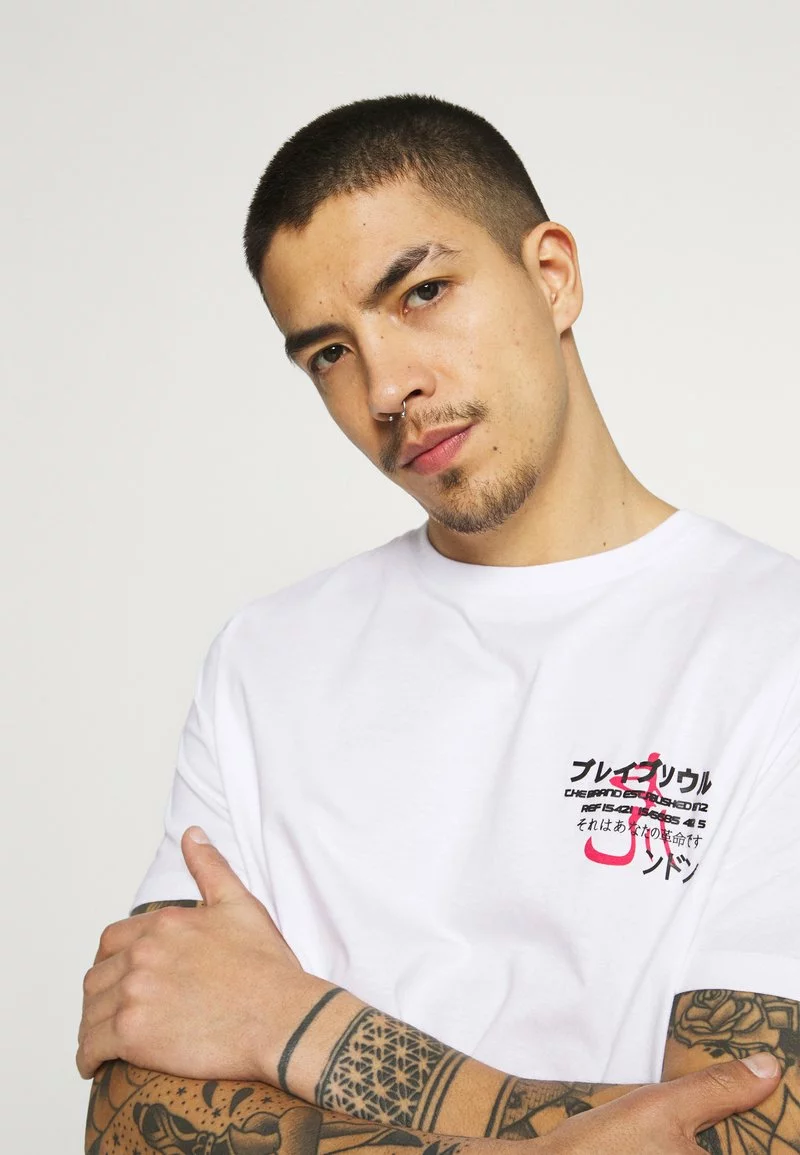 Brave Soul FIERCE - Camiseta Estampada - White, Hombre 4 Brave Soul FIERCE - Camiseta Estampada - White, Hombre - Imagen 4