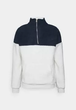 Brave Soul DENT - Forro Polar - Navy/ecru Borg, Hombre