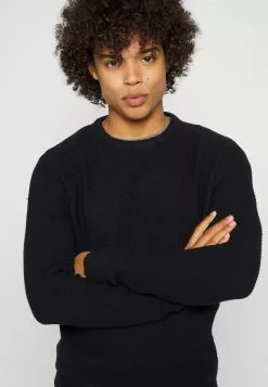 Brave Soul QUIXALLB - Jersey De Punto - Midnight Navy, Hombre -Brave Soul Ventas 2d311a3f3b2c4474a77337d65a206eac