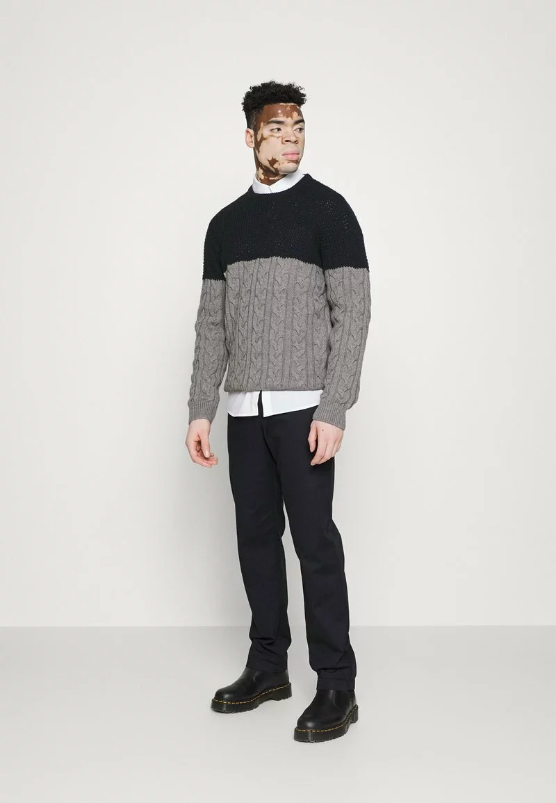 Brave Soul DORPER - Jersey De Punto - Midnight Navy/silver Grey Marl, Hombre 2 Brave Soul DORPER - Jersey De Punto - Midnight Navy/silver Grey Marl, Hombre - Imagen 2