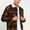 Brave Soul AUGUSTUS - Chaqueta Fina - Brown/orange, Hombre