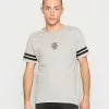 Brave Soul Camiseta Básica - Light Grey Marl/jet Black, Hombre