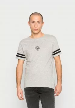 Brave Soul Camiseta Básica - Light Grey Marl/jet Black, Hombre