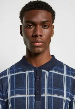 Brave Soul JAXON - Polo - Navy/ecru/blue Combo, Hombre -Brave Soul Ventas 33fb08cd316c421d8ffba54c8ab4694b