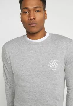 Brave Soul ARTHUR - Sudadera - Grey Marl/optic White, Hombre -Brave Soul Ventas 36755d47861b4a53a8b5510099c96fec