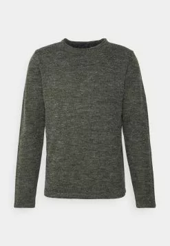 Brave Soul MONTREL - Jersey De Punto - Dark Khaki/french Navy, Hombre -Brave Soul Ventas 37720116281d4134b3fdde261b675022