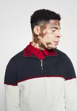 Brave Soul SAMIR - Jersey De Punto - Midnight Navy/vintage White, Hombre -Brave Soul Ventas 378d13a1fa6441808ab5053f3023acf2