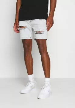 Brave Soul CANNESGREY - Shorts Vaqueros - Grey, Hombre