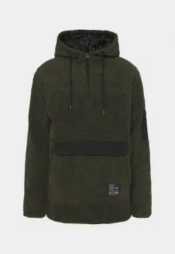 Brave Soul HOGUN - Jersey Con Capucha - Khaki Borg / Jet Black, Hombre -Brave Soul Ventas 3b03e573e75a461690033291907bfca7