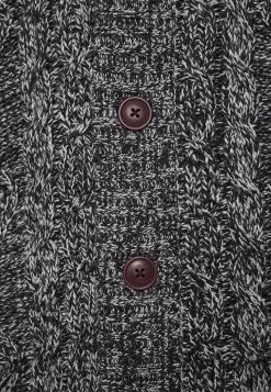 Brave Soul TRACTATUSC - Chaqueta De Punto - Jet Black/grey, Hombre -Brave Soul Ventas 3c81198777f24ae1b64a8c0616031f58