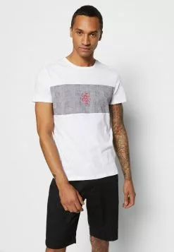 Brave Soul JABARI - Camiseta Estampada - Optic White/jet Black/red, Hombre -Brave Soul Ventas 3c8754f83d40467fa2b053c622152410