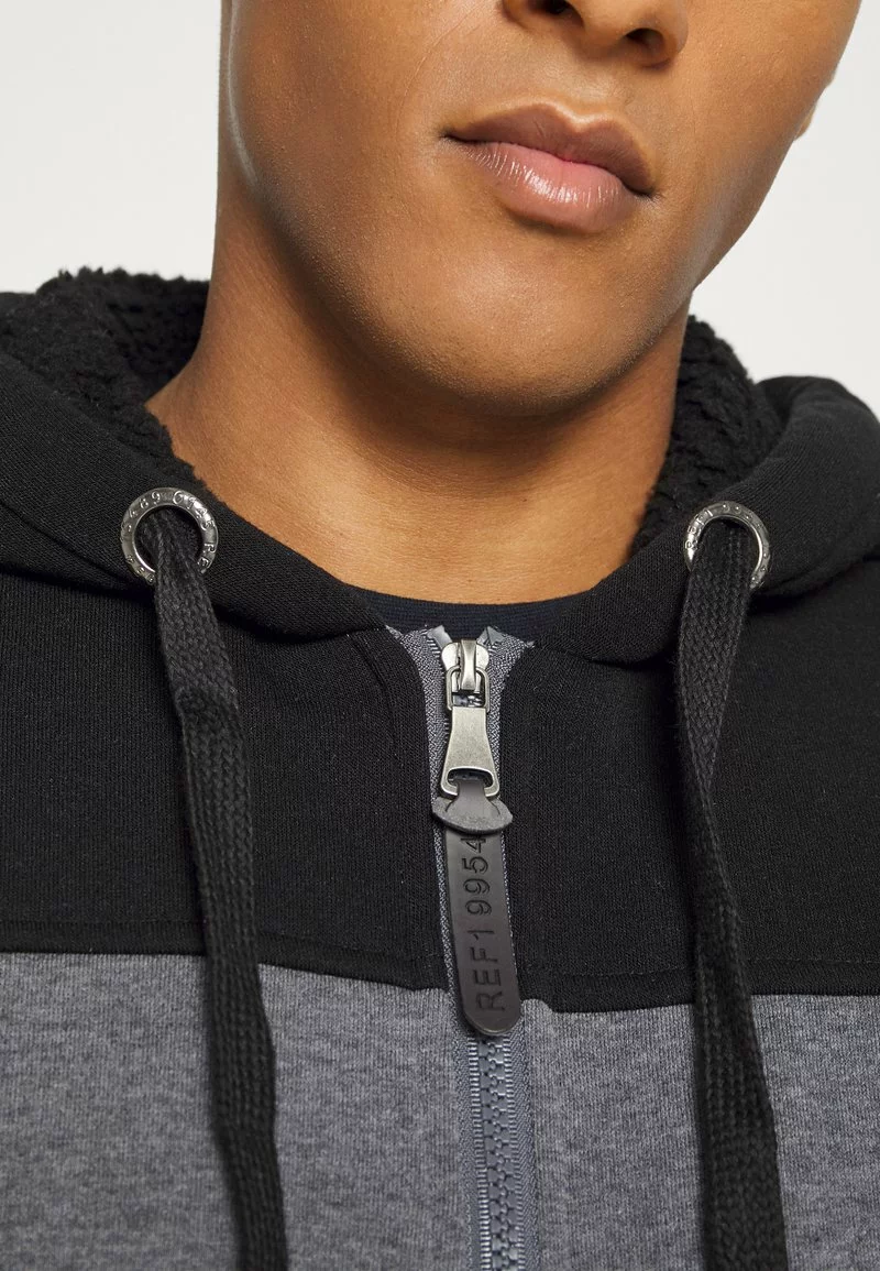 Brave Soul NEBULAC - Sudadera Con Cremallera - Charcoal Marl/black, Hombre 6 Brave Soul NEBULAC - Sudadera Con Cremallera - Charcoal Marl/black, Hombre - Imagen 6