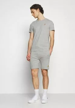 Brave Soul FINNAN SET - Shorts - Light Grey Marl, Hombre
