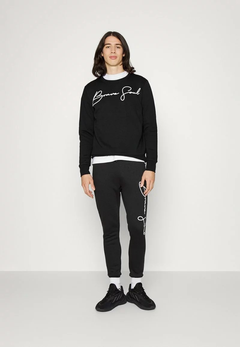 Brave Soul SIGNATURE - Chándal - Jet Black/optic White, Hombre 1 Brave Soul SIGNATURE - Chándal - Jet Black/optic White, Hombre