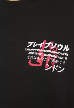 Brave Soul FIRE - Camiseta Estampada - Black, Hombre -Brave Soul Ventas 3db74306cca7400fa8d17da095e0ca70