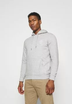 Brave Soul MERLIN - Sudadera - Grey Marl/optic White, Hombre