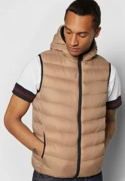 Brave Soul BLACKBURNSTN - Chaleco - Stone, Hombre -Brave Soul Ventas 3eb3844d77af4c5189ea49b0a8107179