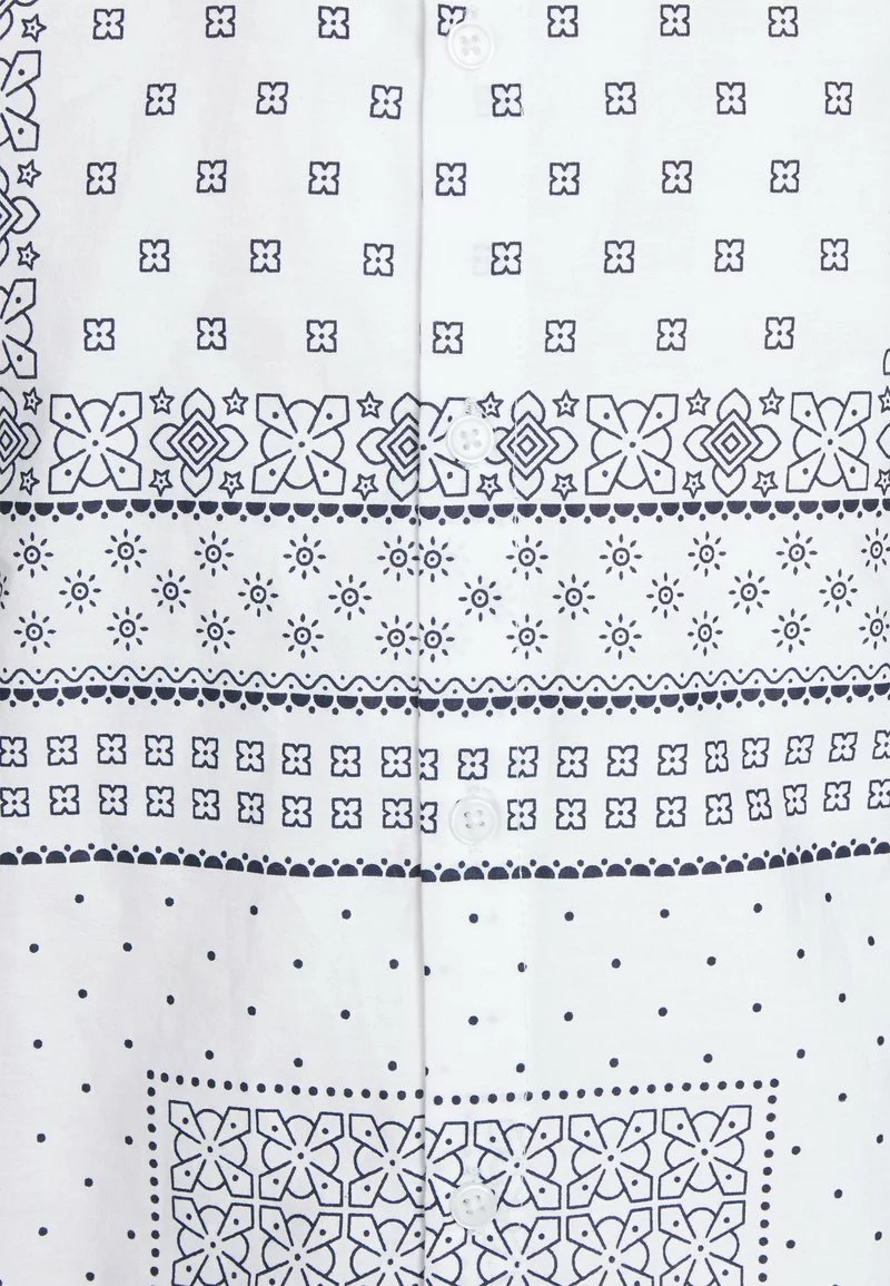 Brave Soul ALBEDO - Camisa - Optic White/ Black Print, Hombre 3 Brave Soul ALBEDO - Camisa - Optic White/ Black Print, Hombre - Imagen 3