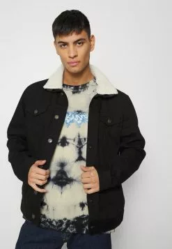 Brave Soul LARSON - Chaqueta Vaquera - Black Denim, Hombre