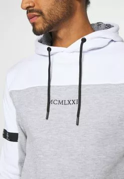 Brave Soul FULHAM - Jersey Con Capucha - Optic White /grey Marl / Jet Black, Hombre -Brave Soul Ventas 415e8aaf8fd441b7afc3e962da15a7fe