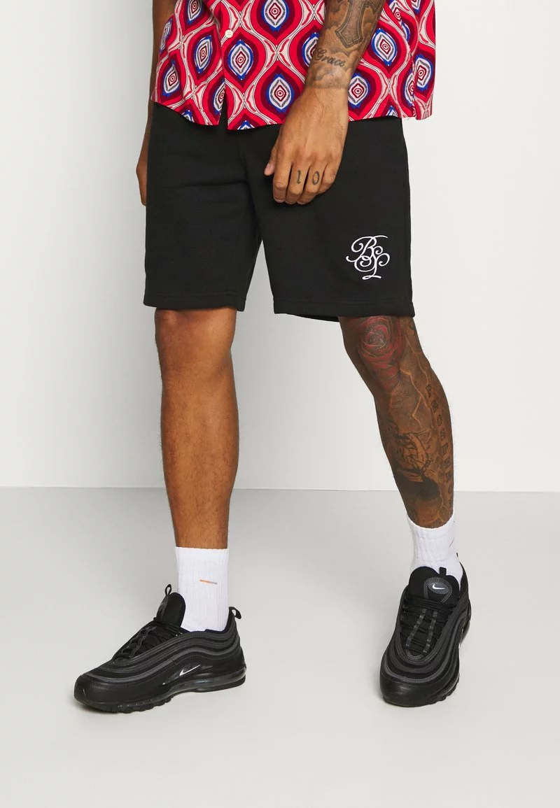 Brave Soul TRISTAN - Pantalones Deportivos - Jet Black/optic White, Hombre 1 Brave Soul TRISTAN - Pantalones Deportivos - Jet Black/optic White, Hombre