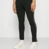 Brave Soul Pantalones Deportivos - Jet Black/optic White, Hombre