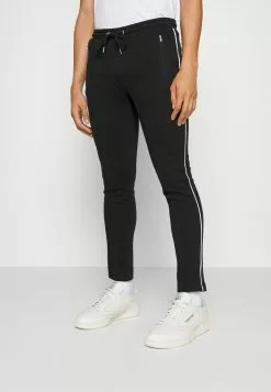 Brave Soul Pantalones Deportivos - Jet Black/optic White, Hombre