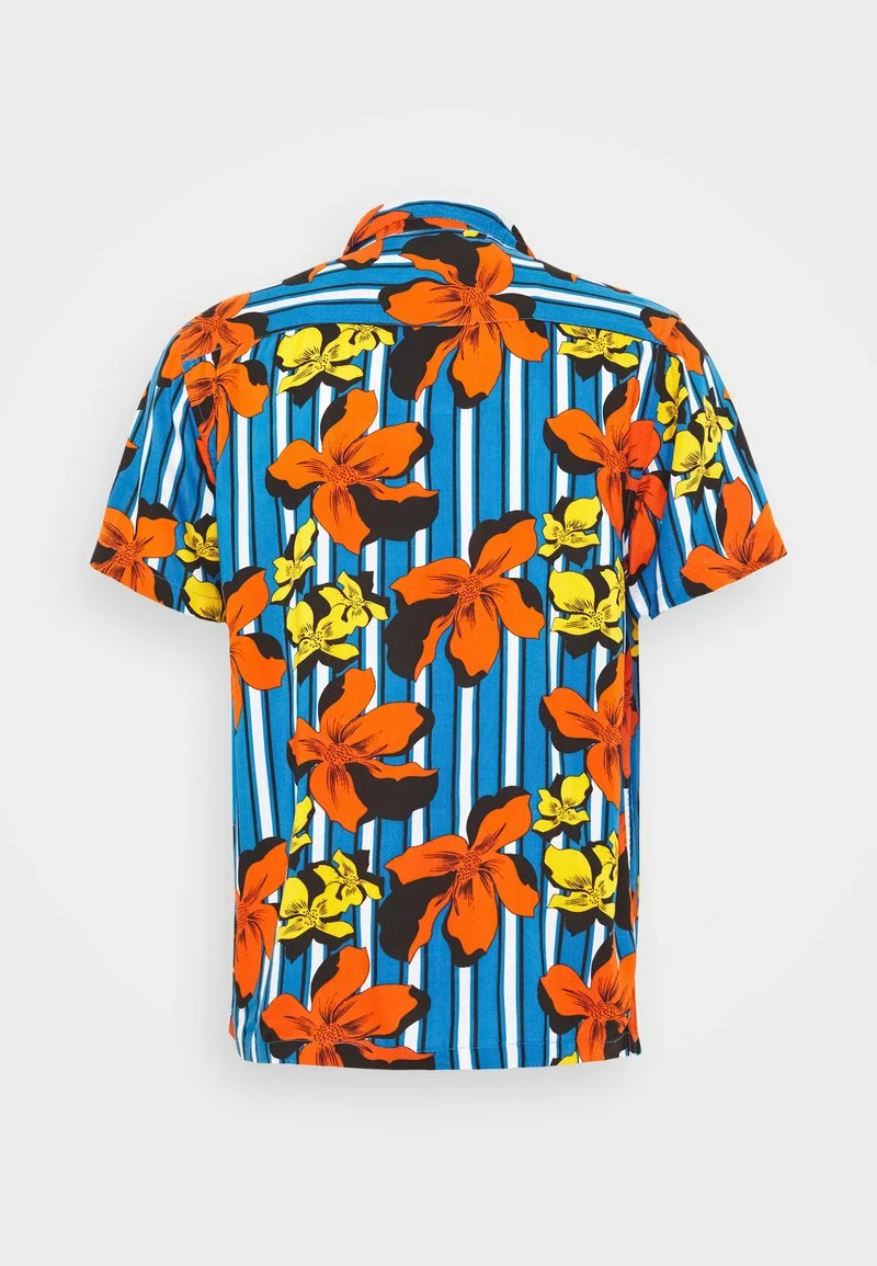 Brave Soul KAHLO - Camisa - Bright Blue / Jet Black / Optic White/ Multi Colour, Hombre 2 Brave Soul KAHLO - Camisa - Bright Blue / Jet Black / Optic White/ Multi Colour, Hombre - Imagen 2