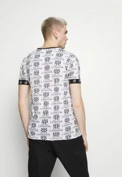 Brave Soul Camiseta Estampada - Optic White/black/red, Hombre -Brave Soul Ventas 4506905c7b5a4369a444428ea89136c7