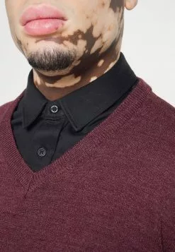 Brave Soul QUAZARD - Jersey De Punto - Dark Burgundy Mix, Hombre -Brave Soul Ventas 45d98d7c5a624c6bac823b85cd146bcf