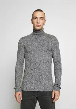 Brave Soul RALLYC - Jersey De Punto - Charcoal/grey Marl Twist, Hombre