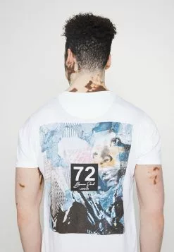 Brave Soul Camiseta Estampada - Optic White/multicolour, Hombre -Brave Soul Ventas 47522636135f4165863e5abbfcfa8640