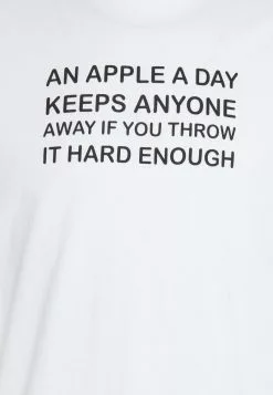 Brave Soul APPLE - Camiseta Estampada - Optic White/jet Black, Hombre -Brave Soul Ventas 4a663e9397d1481d95a6964da5c12d22