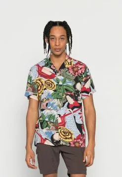 Brave Soul GEISHA - Camisa - Multi Print, Hombre
