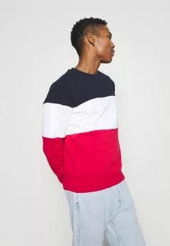 Brave Soul WHITEHALL - Sudadera - Rich Navy / Optic White / Red, Hombre -Brave Soul Ventas 4d6df1a8e3914f35a90282ea4f32caa2