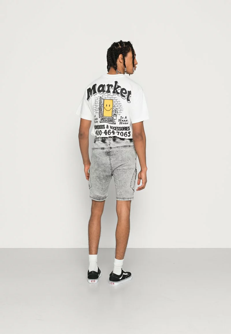 Brave Soul Shorts - Grey Acid Wash, Hombre 3 Brave Soul Shorts - Grey Acid Wash, Hombre - Imagen 3