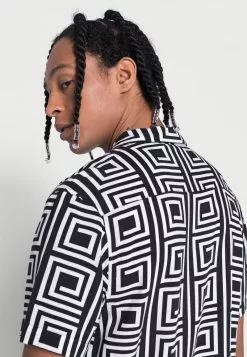 Brave Soul CAYMEN - Camisa - Jet Black/optic White, Hombre -Brave Soul Ventas 4f694dc42a3946fe9f5ec52528a8e192