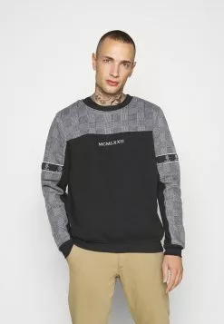 Brave Soul Sudadera - Jet Black/optic White, Hombre