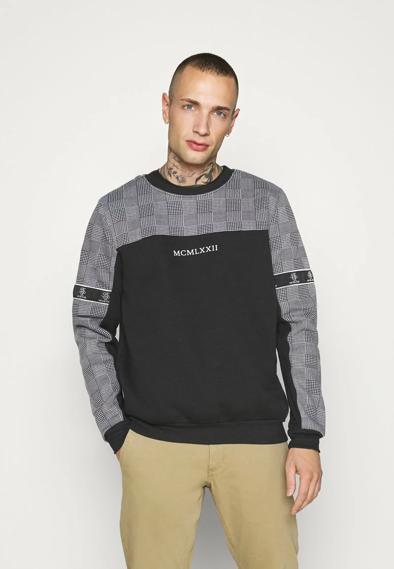 Brave Soul Sudadera - Jet Black/optic White, Hombre 1 Brave Soul Sudadera - Jet Black/optic White, Hombre