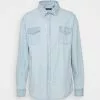 Brave Soul GIDDENS - Camisa - Light Blue Denim, Hombre