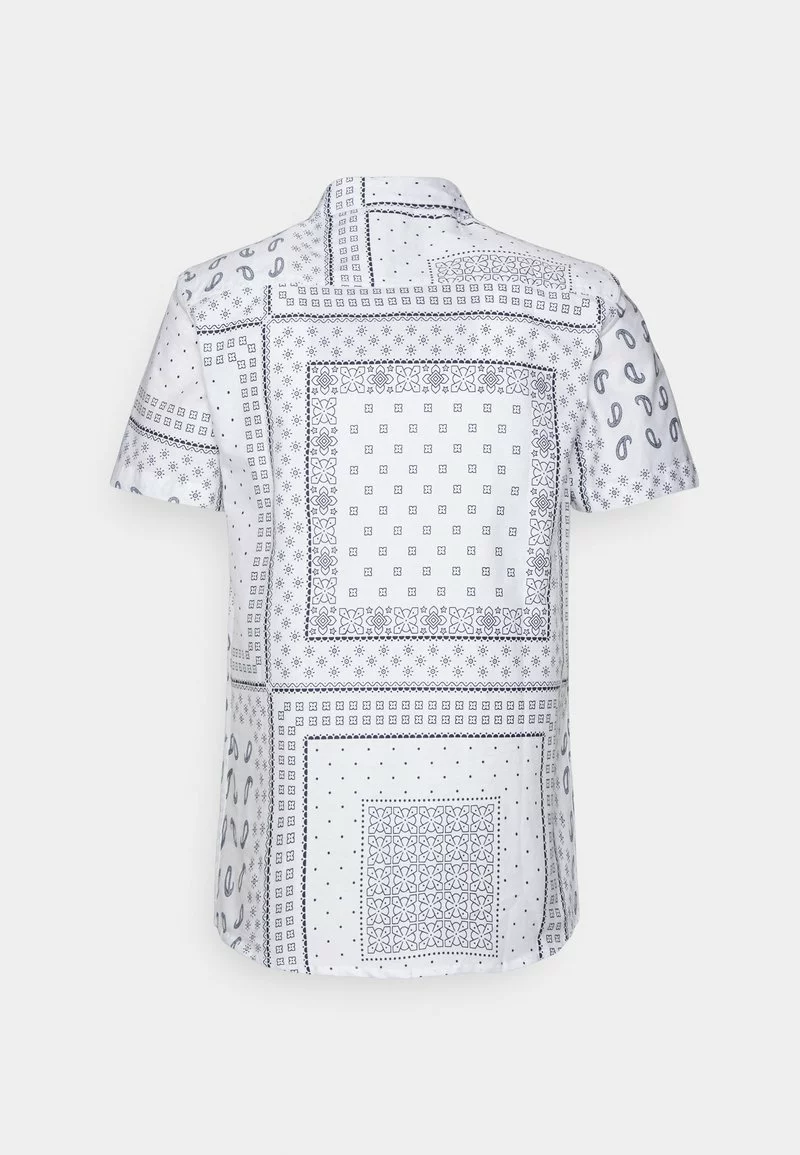Brave Soul ALBEDO - Camisa - Optic White/ Black Print, Hombre 2 Brave Soul ALBEDO - Camisa - Optic White/ Black Print, Hombre - Imagen 2