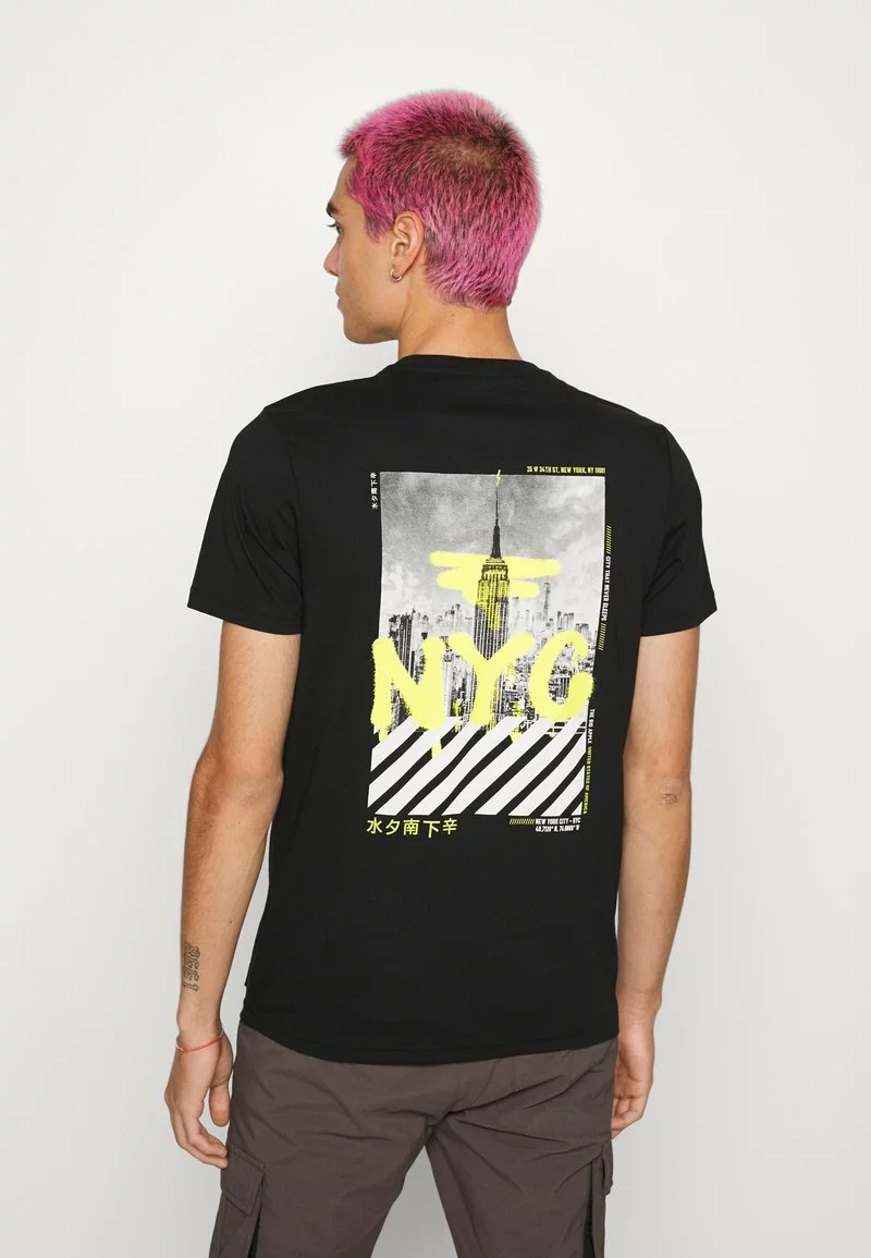 Brave Soul Camiseta Estampada - Jet Black, Hombre 3 Brave Soul Camiseta Estampada - Jet Black, Hombre - Imagen 3