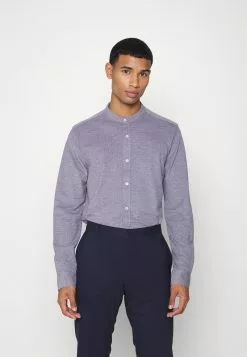 Brave Soul Camisa - Grey/burgundy, Hombre