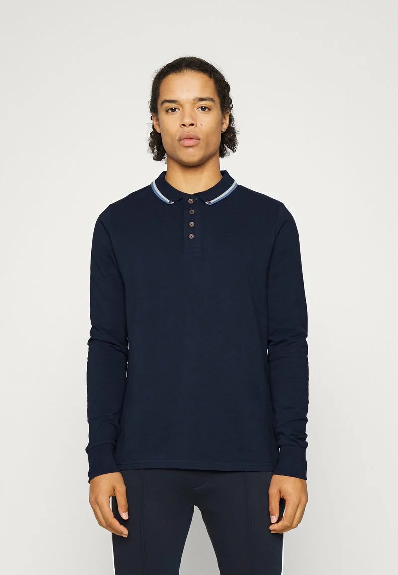 Brave Soul KENNEDY - Camiseta De Manga Larga - Dark Navy/ecru/sapphire Blue, Hombre 1 Brave Soul KENNEDY - Camiseta De Manga Larga - Dark Navy/ecru/sapphire Blue, Hombre