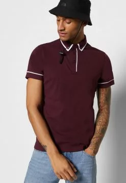 Brave Soul VIRGILC - Polo - Dark Burgundy/black Cherry/optic White, Hombre -Brave Soul Ventas 5594c0eec3bd4e0bbc2b212f6e1690d4