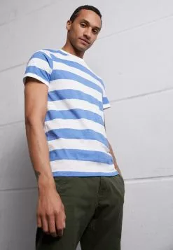 Brave Soul ROWLEY - Camiseta Estampada - Sapphire/optic White/sapphire & Optic White, Hombre