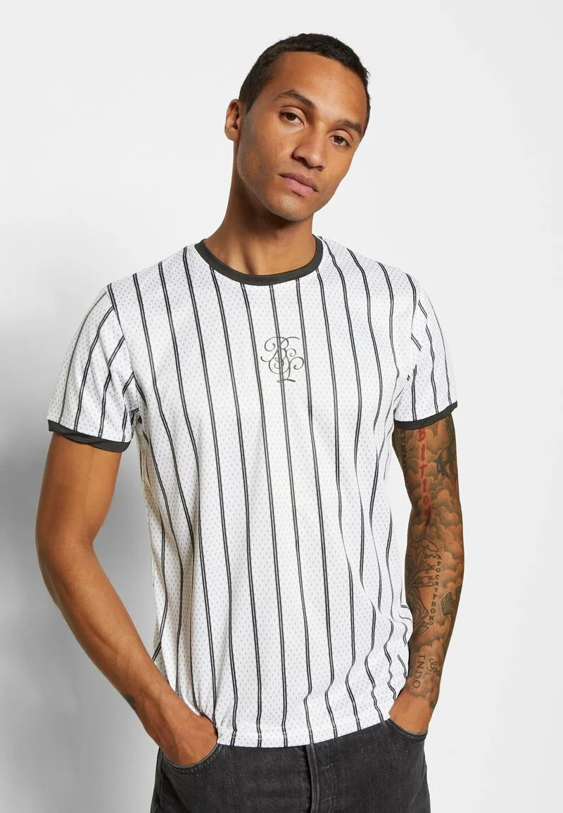 Brave Soul ALFONZ - Camiseta Estampada - Optic White/jet Black, Hombre 5 Brave Soul ALFONZ - Camiseta Estampada - Optic White/jet Black, Hombre - Imagen 5