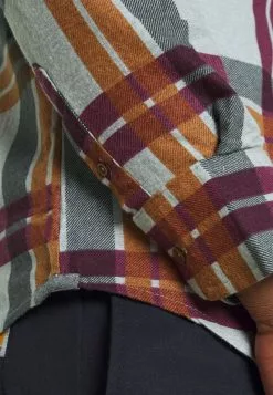 Brave Soul WARLOCK - Camisa - Charcoal/rust/black/oxblood, Hombre -Brave Soul Ventas 55f1f14dedd545b1a55f1e6ec771baaa